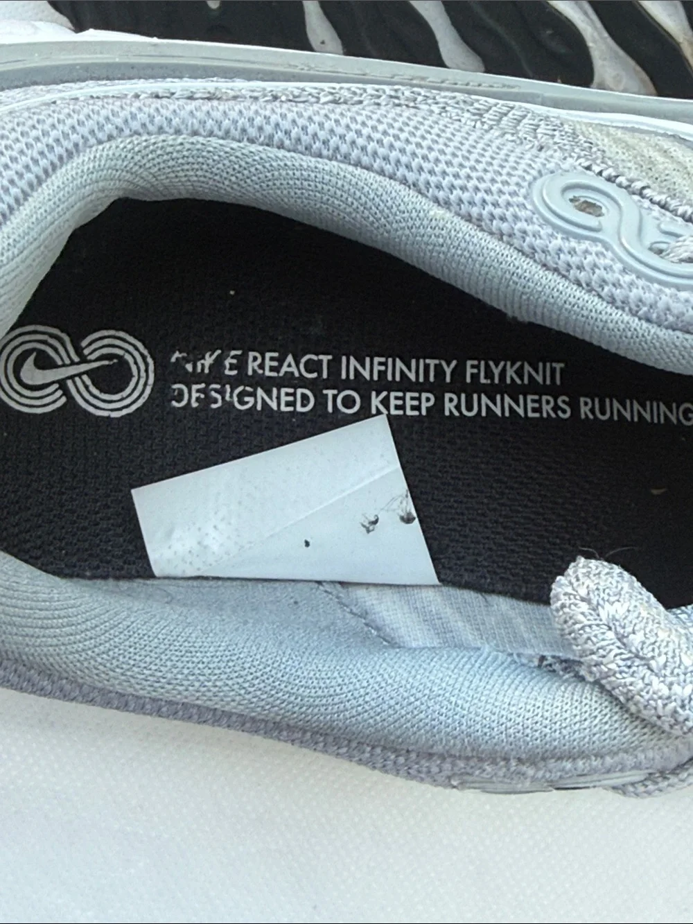 Nike  Women React Infinity Run Flyknit Running Shoes - Light Gray